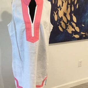 Sail to Sable White and Pink Dress